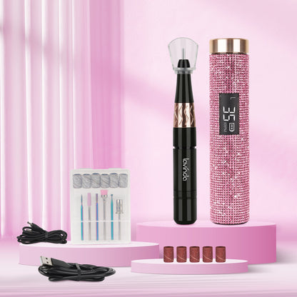 Wand™ Lite Nail Drill - Pink Diamond - 35,000 RPM Rechargeable