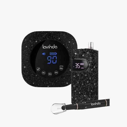 Crown™ Nail Lamp & Wand™ Nail Drill Bundle – Black Diamond