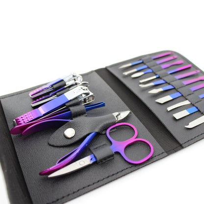 16-Piece Manicure Set – Nail Clippers & Grooming Kit with Case