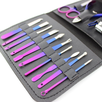 16-Piece Manicure Set – Nail Clippers & Grooming Kit with Case